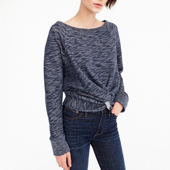 J Crew Twist Front Sweatshirt size Large / X-Large - Picture 9 of 9